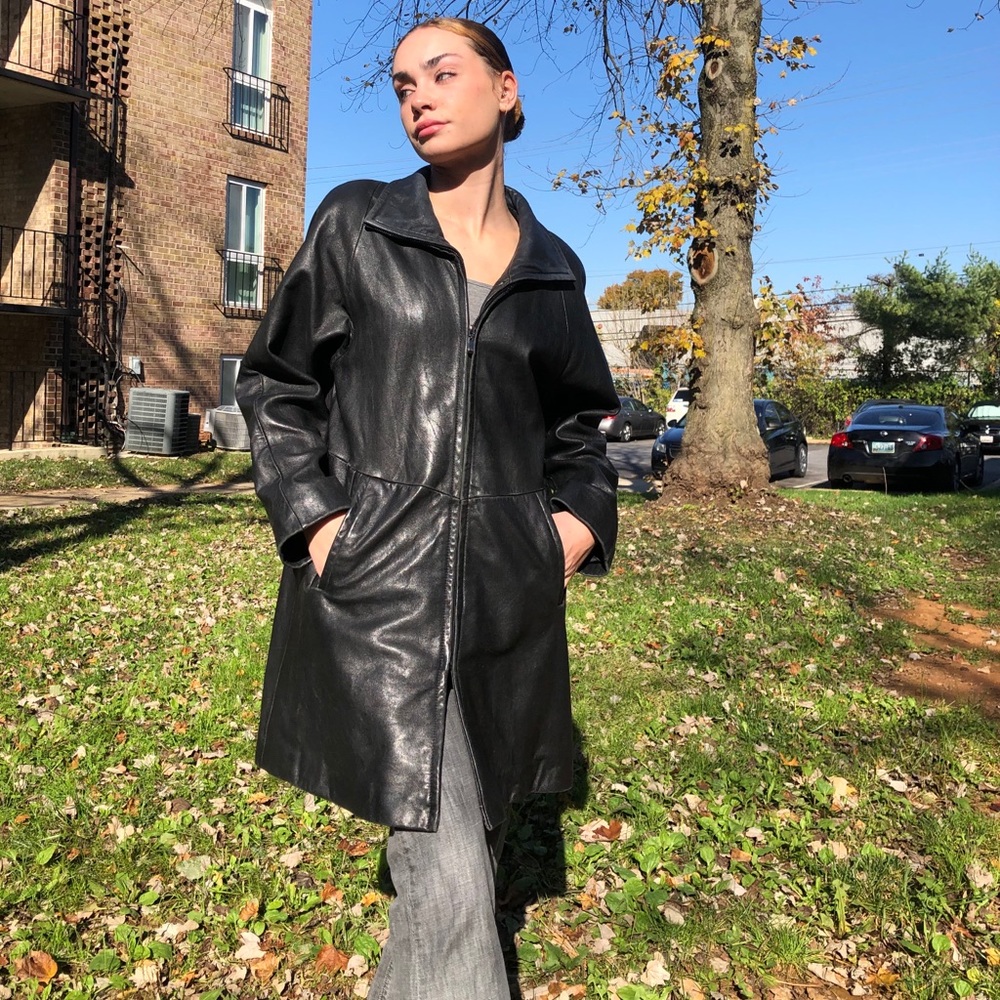 Jones New York 100% leather jacket